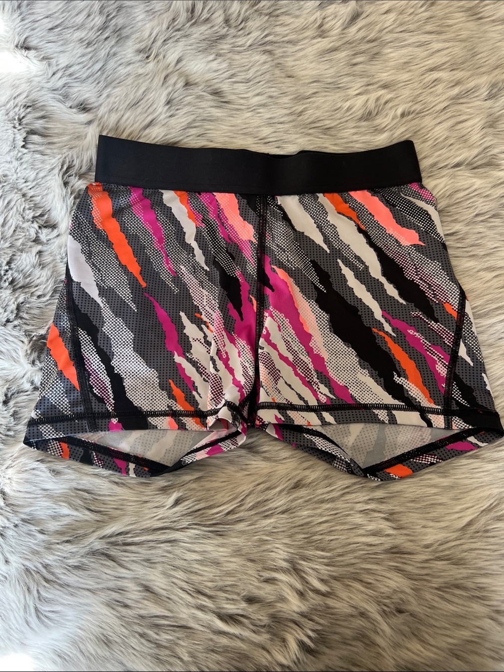 Victoria Secret Shorts in Black, Pink & Orange
